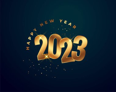 Yeni yılınız kutlu olsun. Parti kutlama kartı vektörü. 