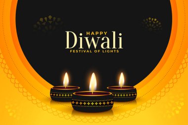 Gerçekçi diya tasarımlı zarif shubh deep avali bayrağı 