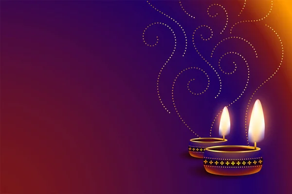 Шаблон Shubh Deepavali Красочном Фоне Текстовым Пространством Дизайном Лампы — стоковый вектор