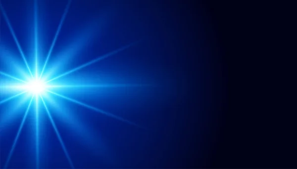 Синій Фон Блискучим Світловим Ефектом — стоковий вектор