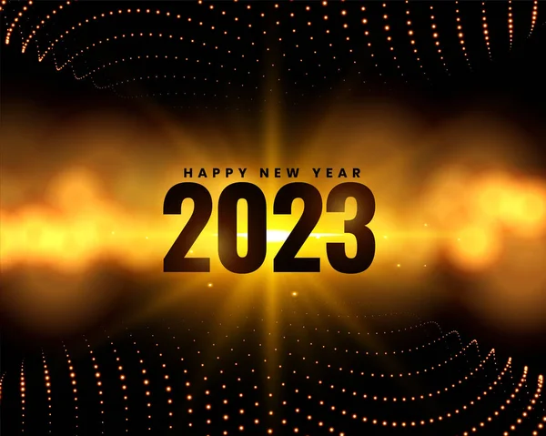 2023 Новий Рік Фону Розмитим Боке Світловим Ефектом Вектор — стоковий вектор