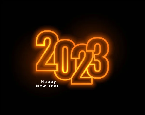 2023 Texte Avec Effet Lumière Pour Nouvel Occasion Fond Vecteur — Image vectorielle