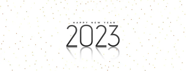 Minimalny Styl 2023 Nowy Rok Wakacje Tapety Wektor — Wektor stockowy