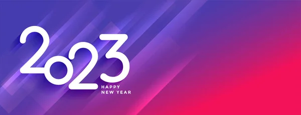 Happy New Year 2023 Vibrant Wallpaper Vector — Stock Vector