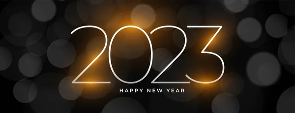 Щасливий Новий Рік 2023 Шпалери Фоновим Вектором Боке — стоковий вектор