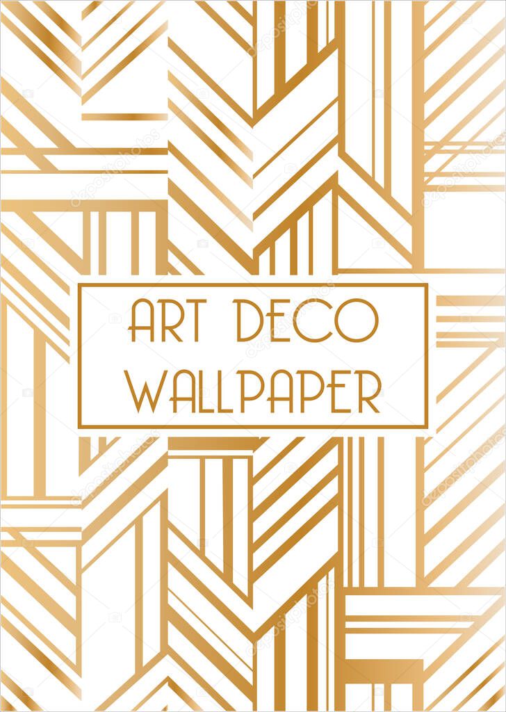 rose gold and white art deco background