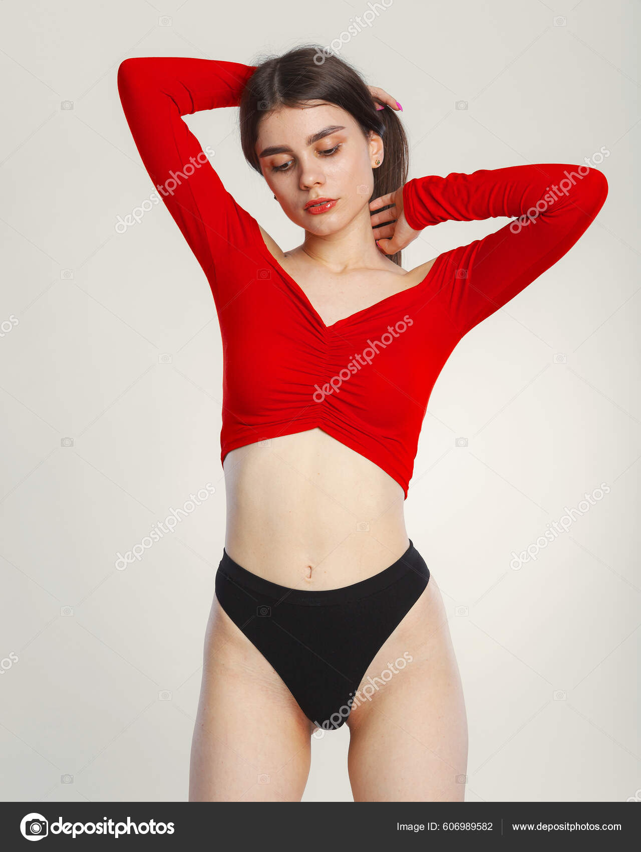 Women lingerie. Color ladies panties, female - Stock
