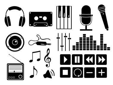 vektör müzik simgesi