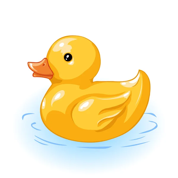 Vector pato amarillo para baño — Vector de stock