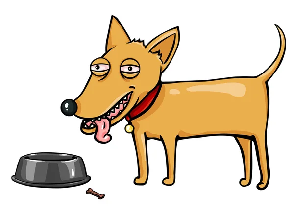 Vektor karakter: vörös kutya — Stock Vector