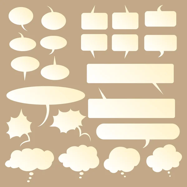 Talk and think vector gradient bubbles — Stock Vector