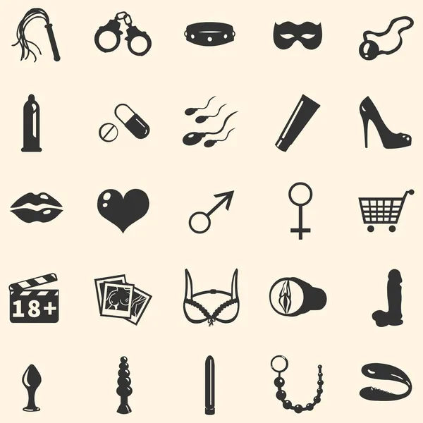 Vector sex shop iconos — Archivo Imágenes Vectoriales