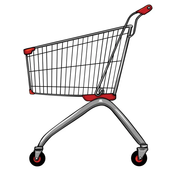 Vector trolley for shopping — Stock Vector