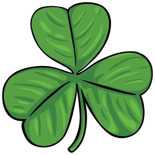 Vector verde trébol irlandés — Vector de stock
