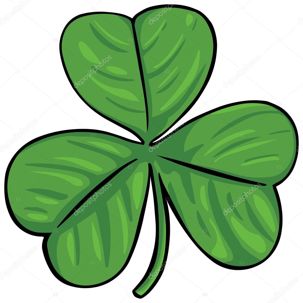 Vector green irish clover