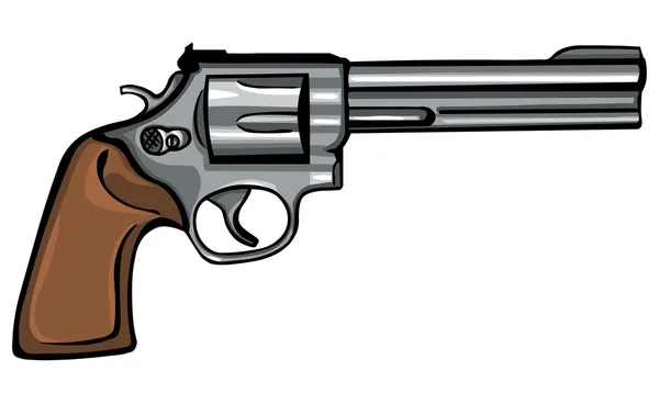 Vektor kreslené revolver — Stockový vektor