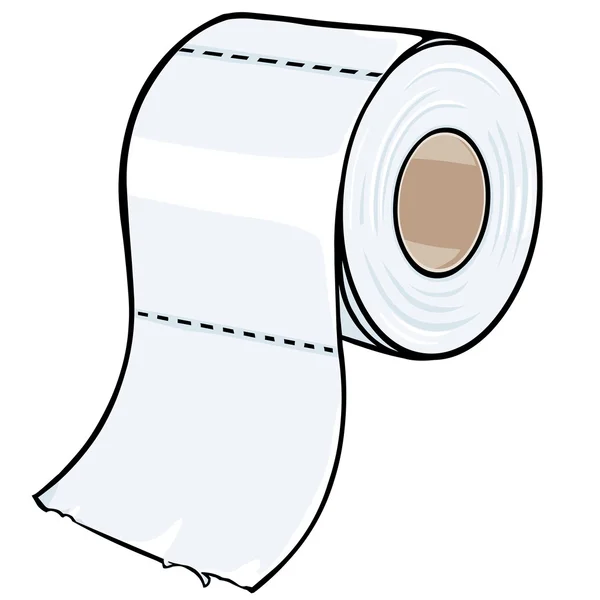 Vector cartoon wc-papier — Stockvector