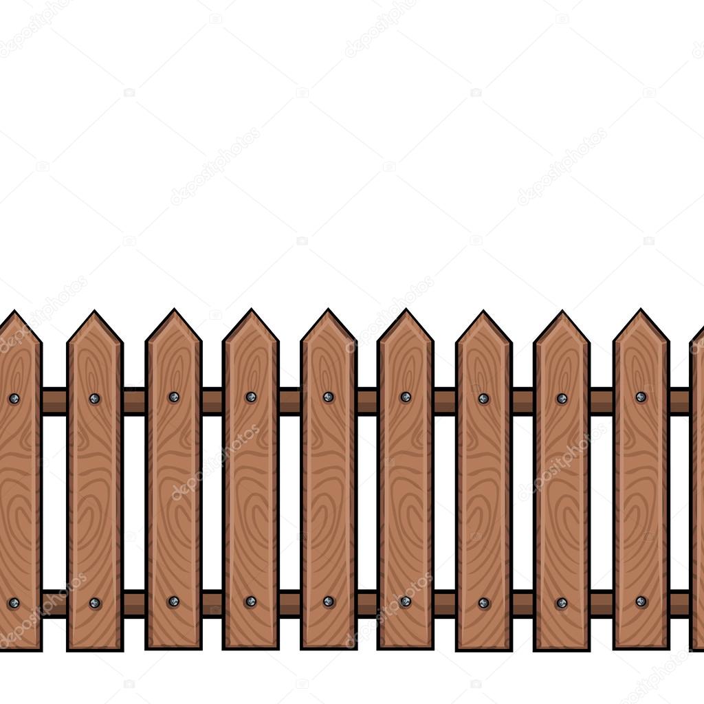 cartoon wooden fence