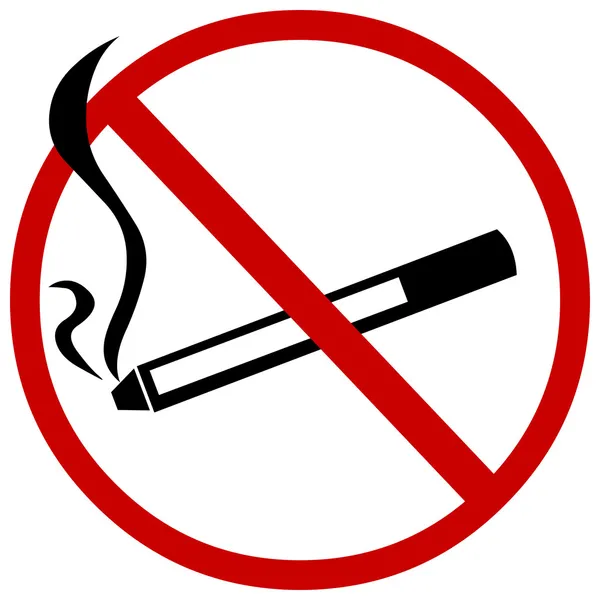 Векторный знак: не курить — стоковый вектор
