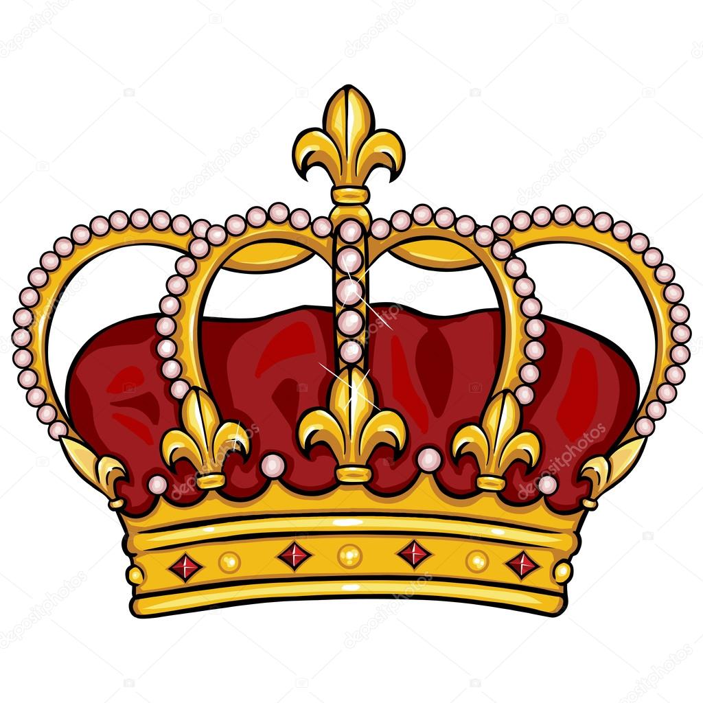 Vector cartoon royal crown