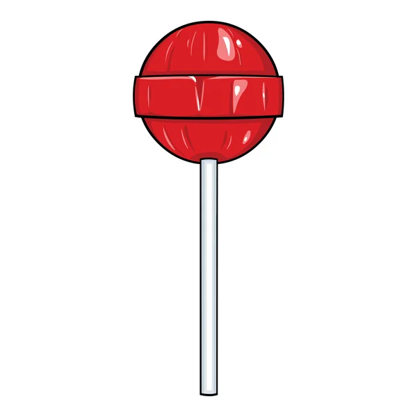 Vektor tecknad runda lollipop — Stock vektor