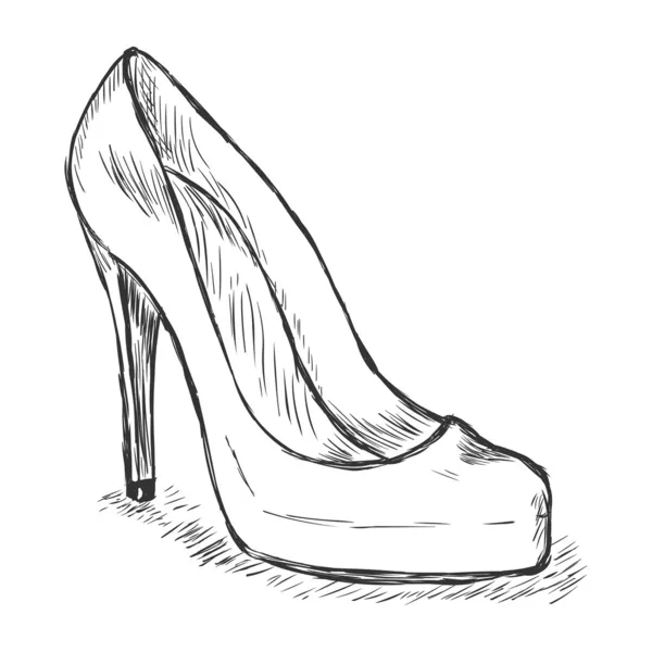Vector sketch illustration - women's shoes — Stock Vector © nikiteev ...
