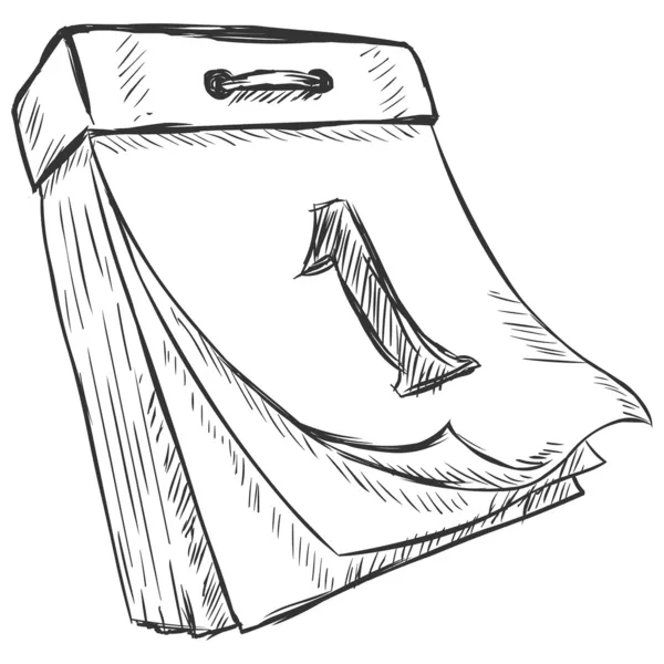 vektör çizim çizim - takvim ayırma