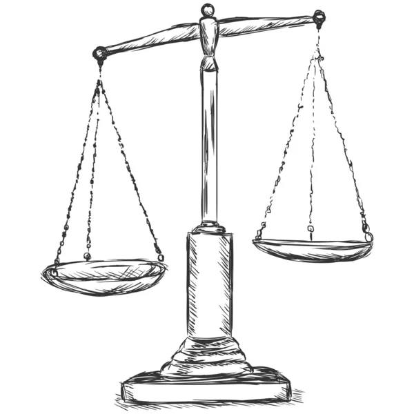 vektör çizim çizim - antika Terazi