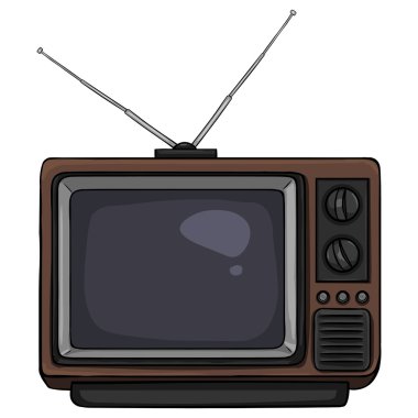 vektör retro tv cartoon