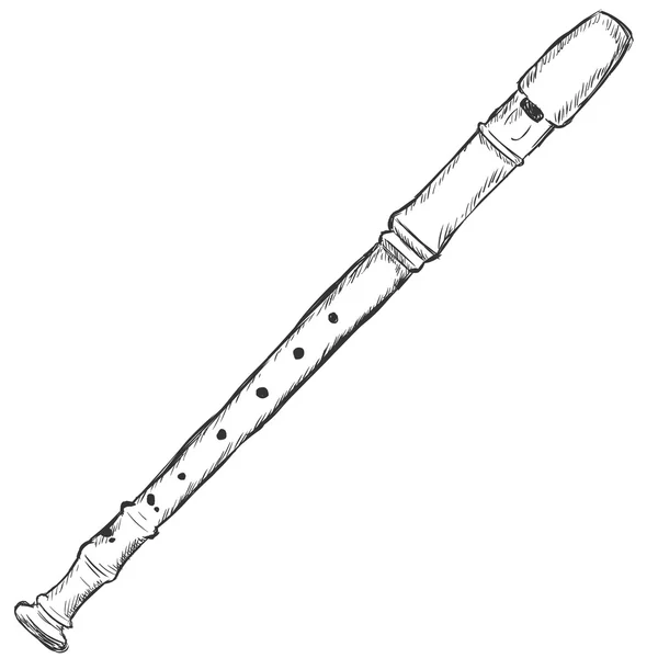 Векторный рисунок Flute — стоковый вектор