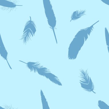 tüyleri vektörel Dikişsiz desen