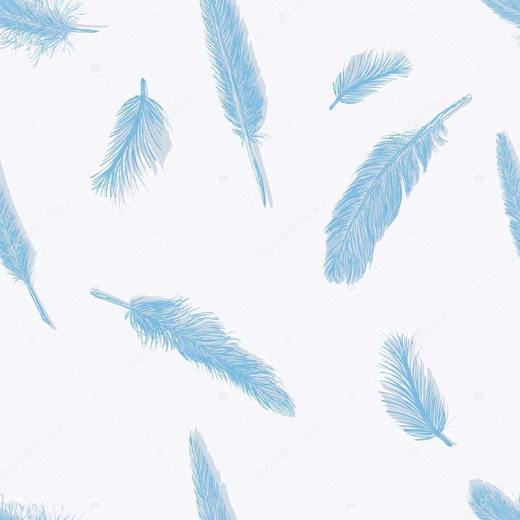 Vector Seamless Pattern of Plumage