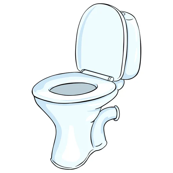 Vektor Cartoon Toilettenschüssel — Stockvektor