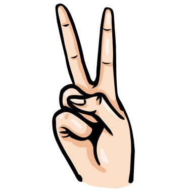 vektör karikatür barış hareketi