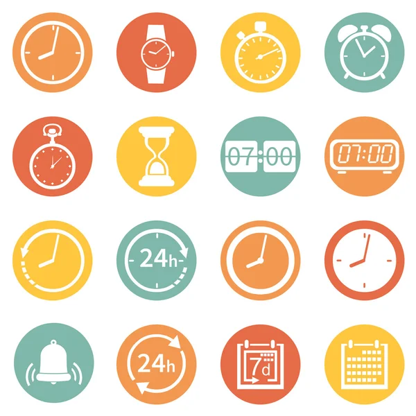 Vector Set of  Time Icons Vector Graphics