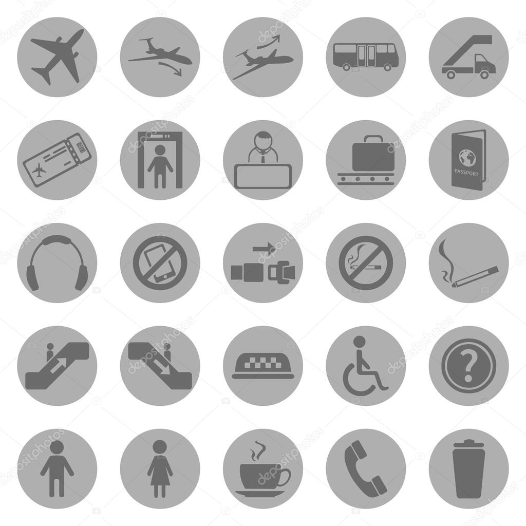 Vector Set of Airport Icons