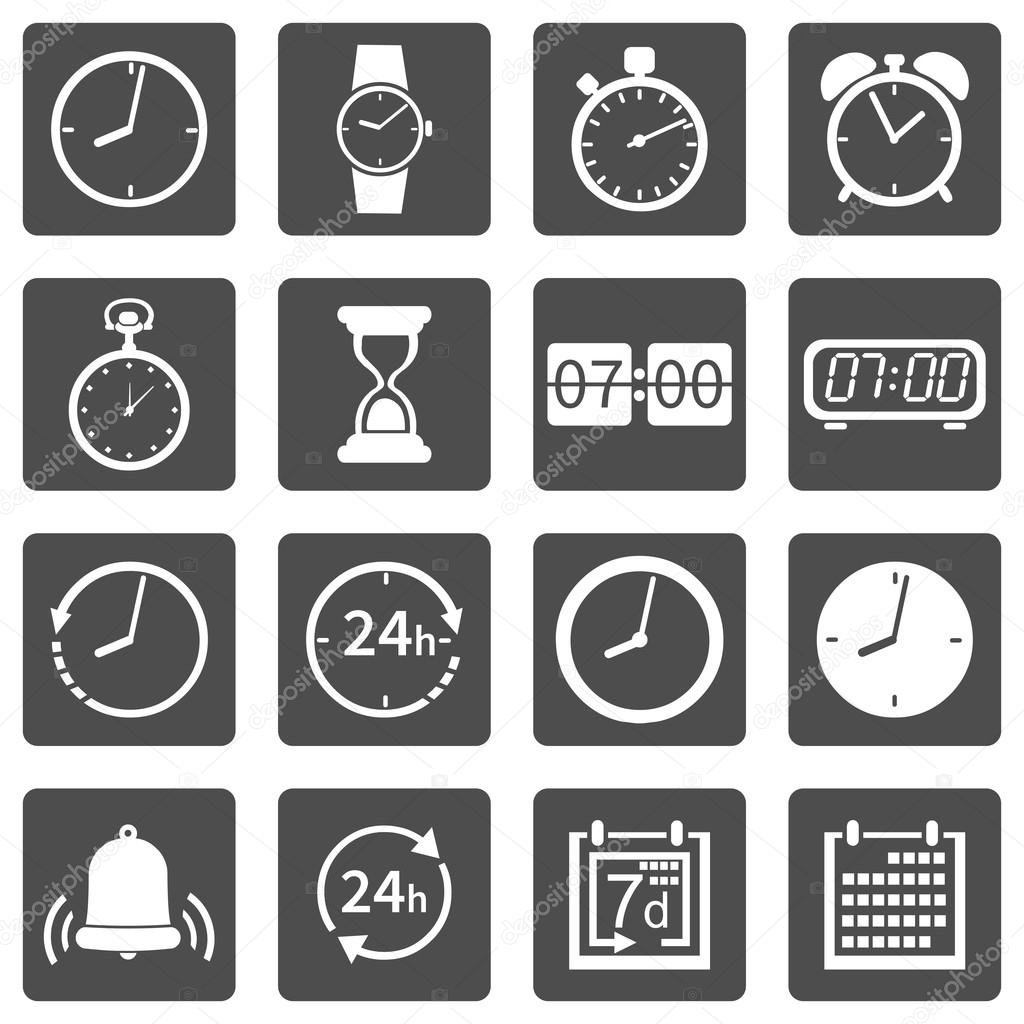 Vector Set of  Time Icons