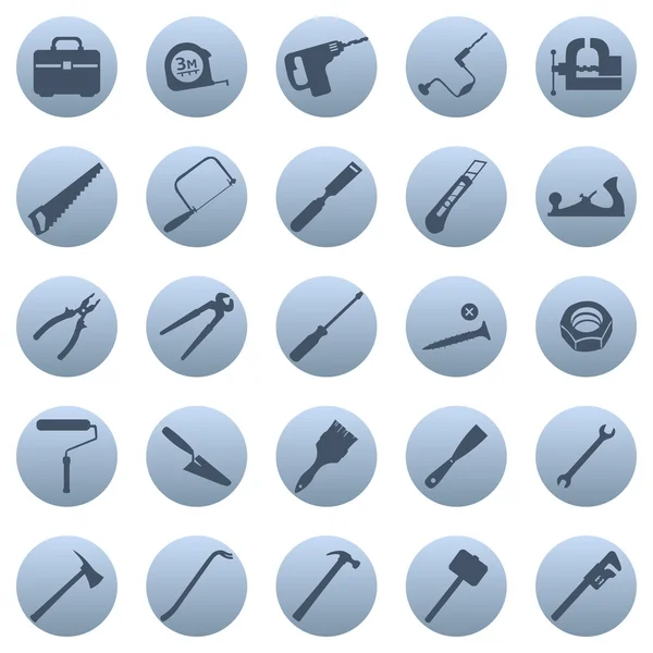 Conjunto de Iconos de Herramientas de Trabajo — Archivo Imágenes Vectoriales