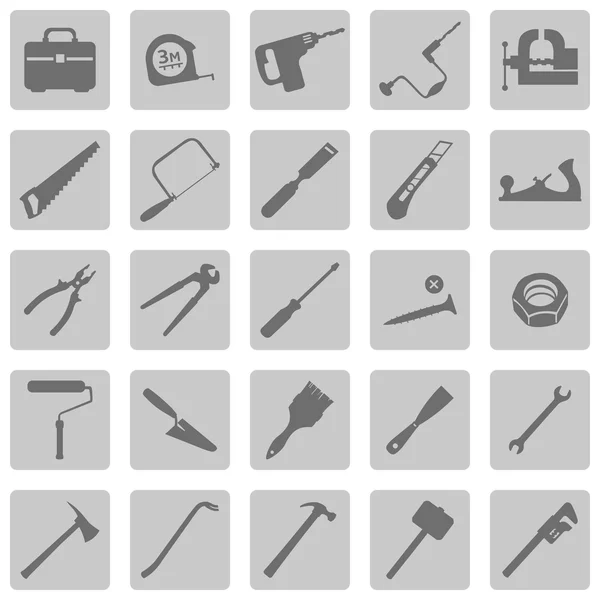 Set of Work Tools Icons — Stock Vector