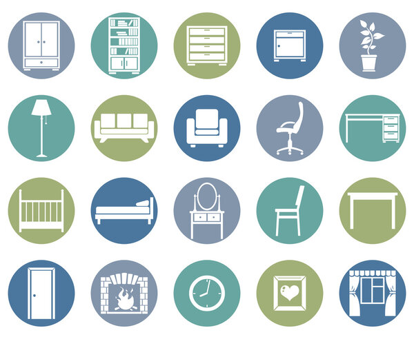 Set of Furniture Icons