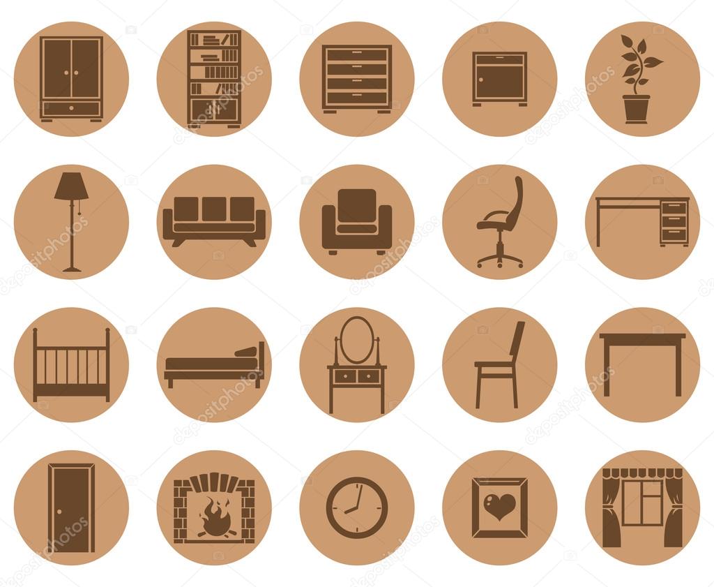 Set of Furniture Icons