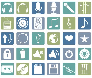 müzik simgeleri dizisi