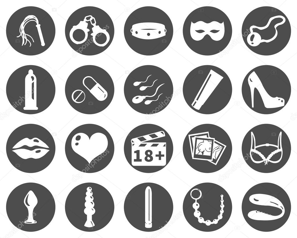 Vector Set of Sex Shop Icons