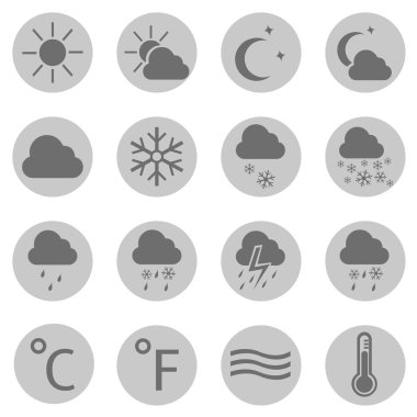 Hava simgelerinin vektör kümesi