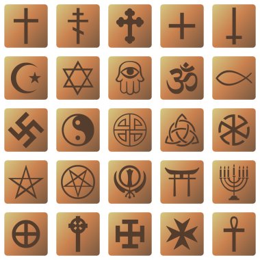 Set of Religious Symbols