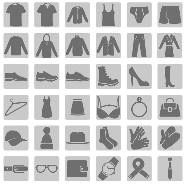 Set of Wear Icons — Stock Vector