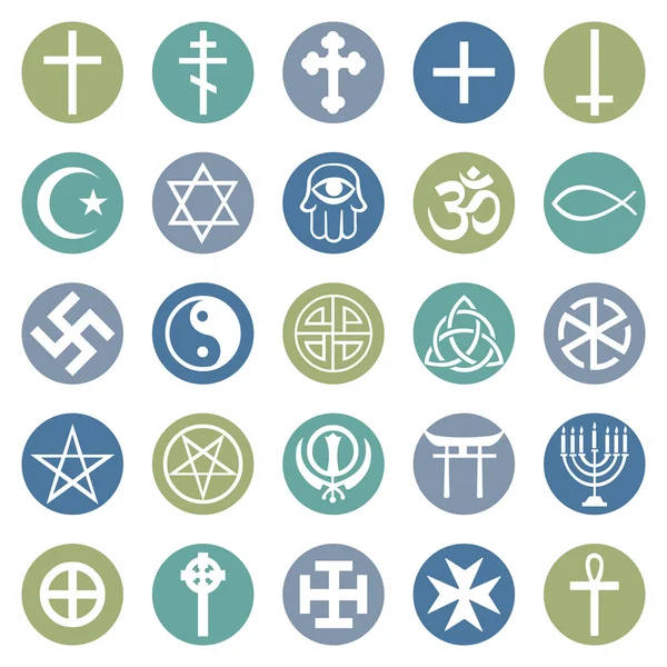 Set of Religious Symbols — Stock Vector