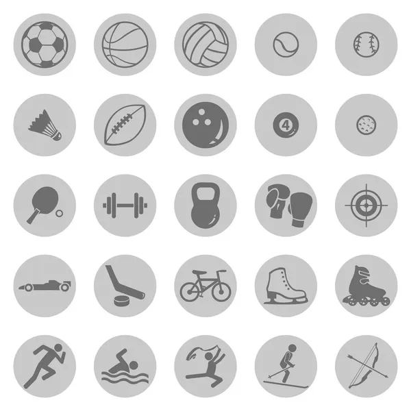 Векторный набор спортивных икон — стоковый вектор