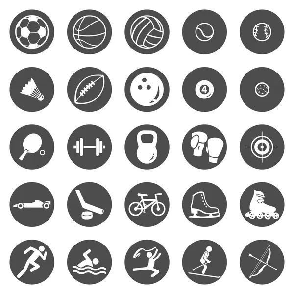 Векторный набор спортивных икон — стоковый вектор