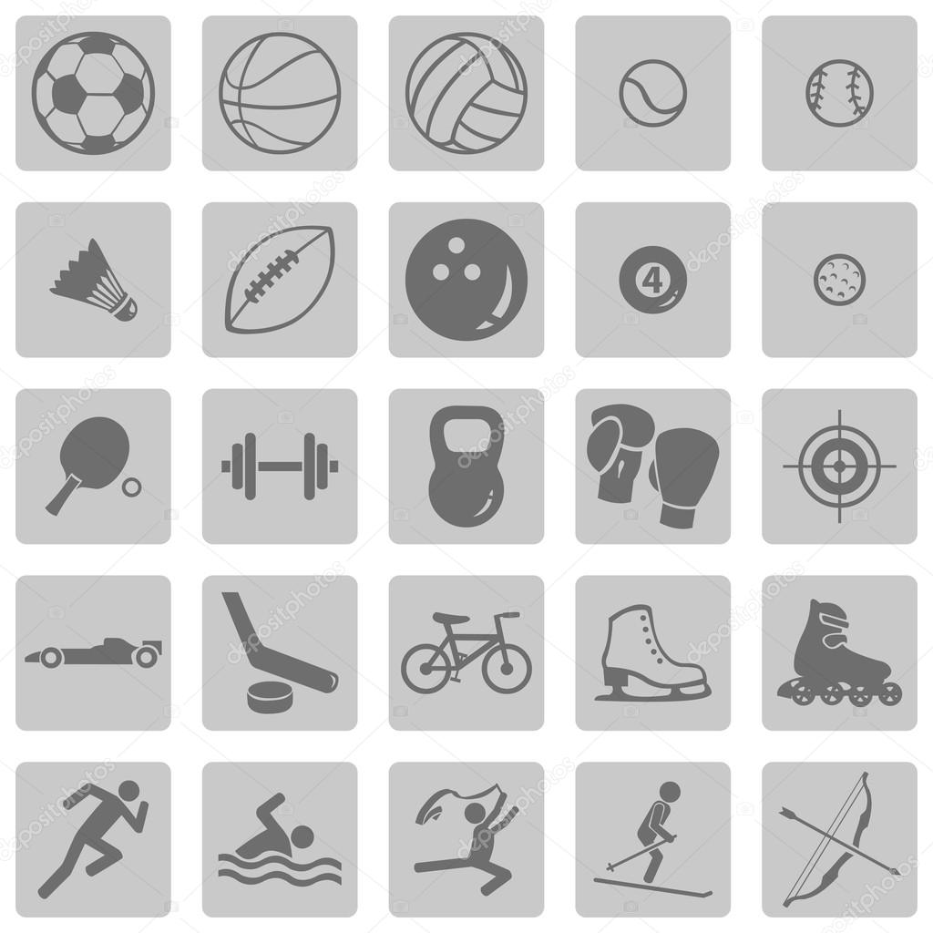 Vector Set of Sport Icons Stock Vector Image by ©nikiteev 47922597
